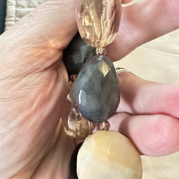 8 GemStones, Chunky stretchy bracelet. 4 different stones, 2 of each kind - Picture 9 of 14